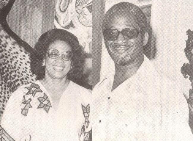 Viola Burnham and husband, former President of Guyana Lindon F.S. Burnham