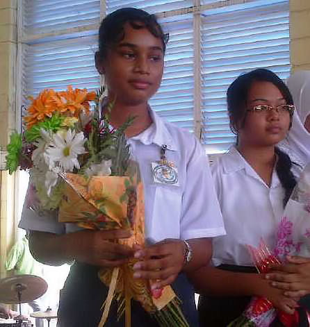 Top Students Zimeena Rasheed  & Yogeeta Persaud